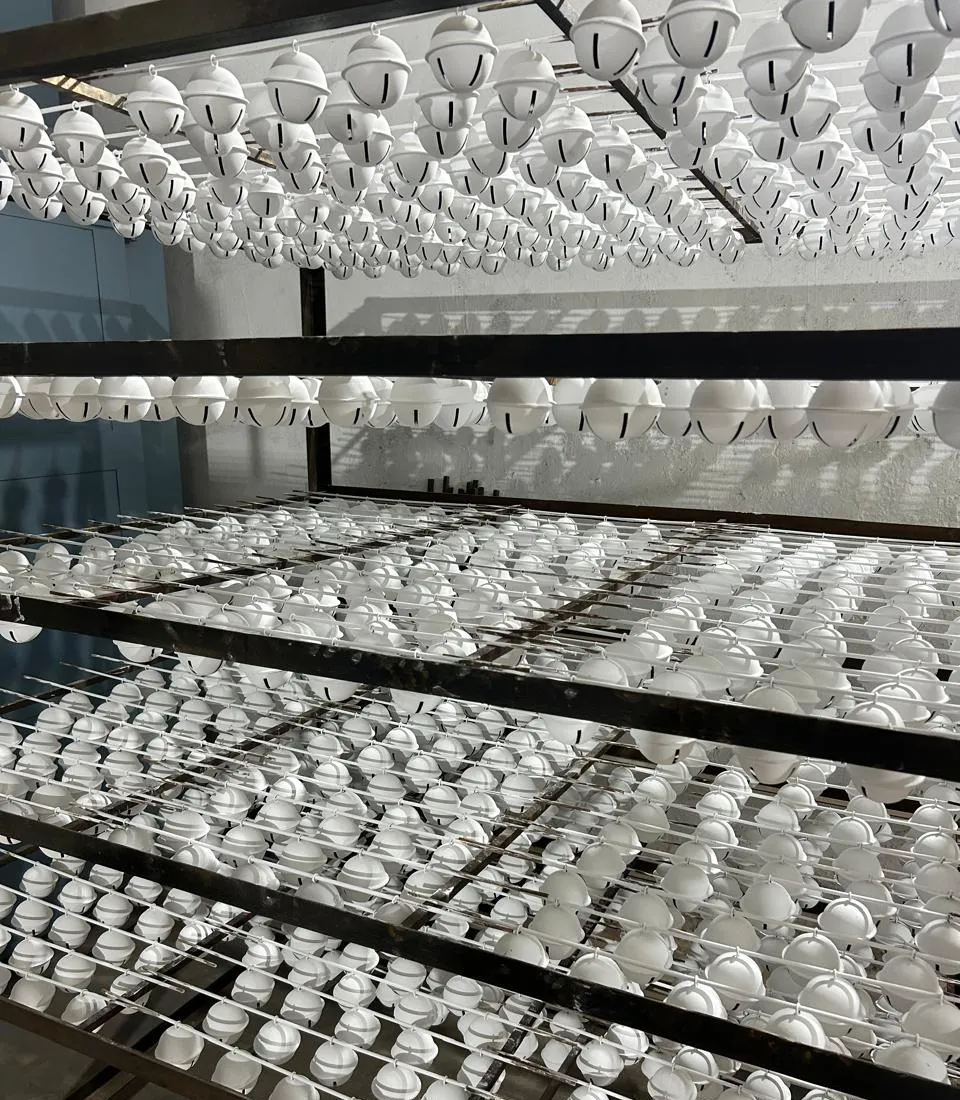 Jingle Bells, Racked powder coated in pure white